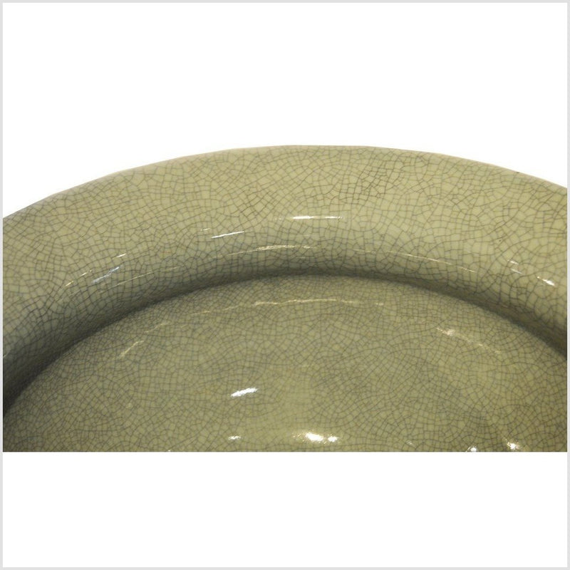 Chinese Crackle Celadon Porcelain Bowl 