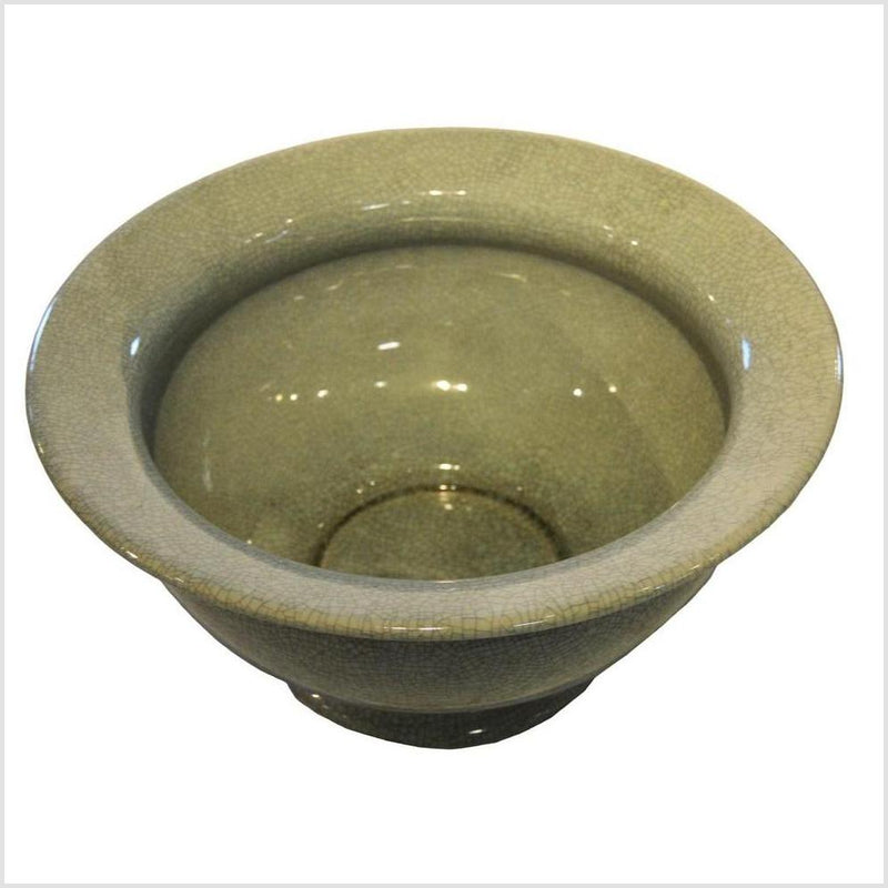 Chinese Crackle Celadon Porcelain Bowl 