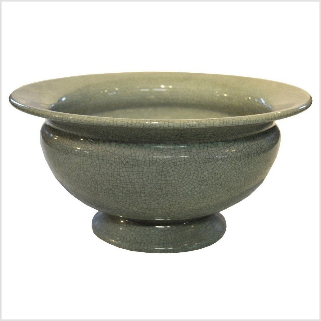 Chinese Crackle Celadon Porcelain Bowl-1. Asian & Chinese Furniture, Art, Antiques, Vintage Home Décor for sale at FEA Home