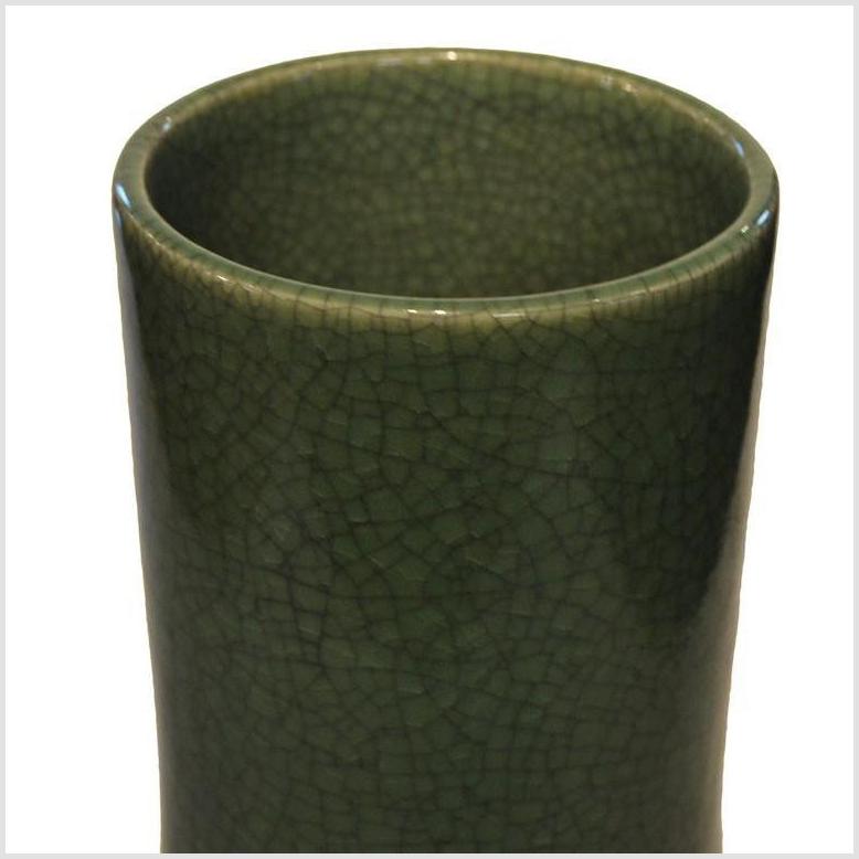 Chinese Crackle Celadon Porcelain Vase