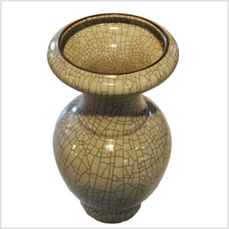 Chinese Crackle Celadon Vase-1. Asian & Chinese Furniture, Art, Antiques, Vintage Home Décor for sale at FEA Home