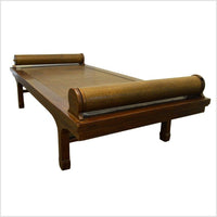 Antique Rattan Chinese Daybed