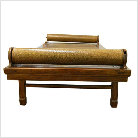 Antique Rattan Chinese Daybed-YN3961-4. Asian & Chinese Furniture, Art, Antiques, Vintage Home Décor for sale at FEA Home