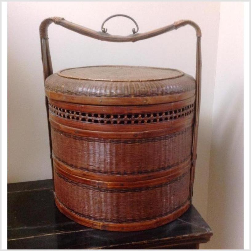 Chinese Food Basket-1. Asian & Chinese Furniture, Art, Antiques, Vintage Home Décor for sale at FEA Home