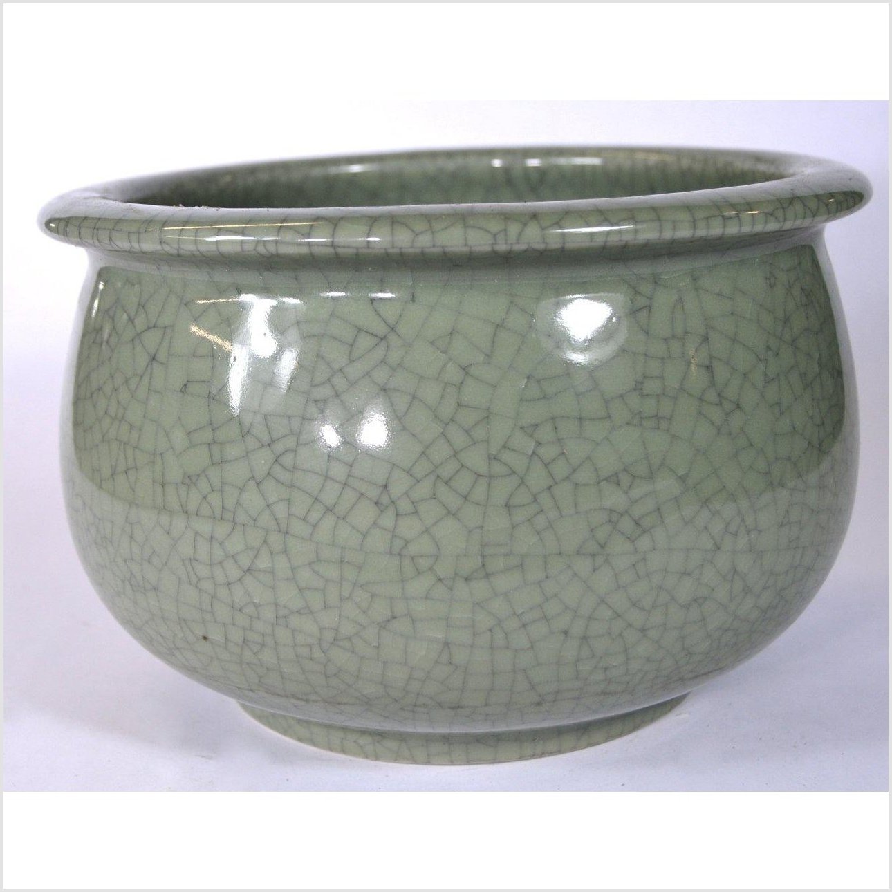 Chinese Green Celadon Bowl-4. Asian &amp; Chinese Furniture, Art, Antiques, Vintage Home Décor for sale at FEA Home