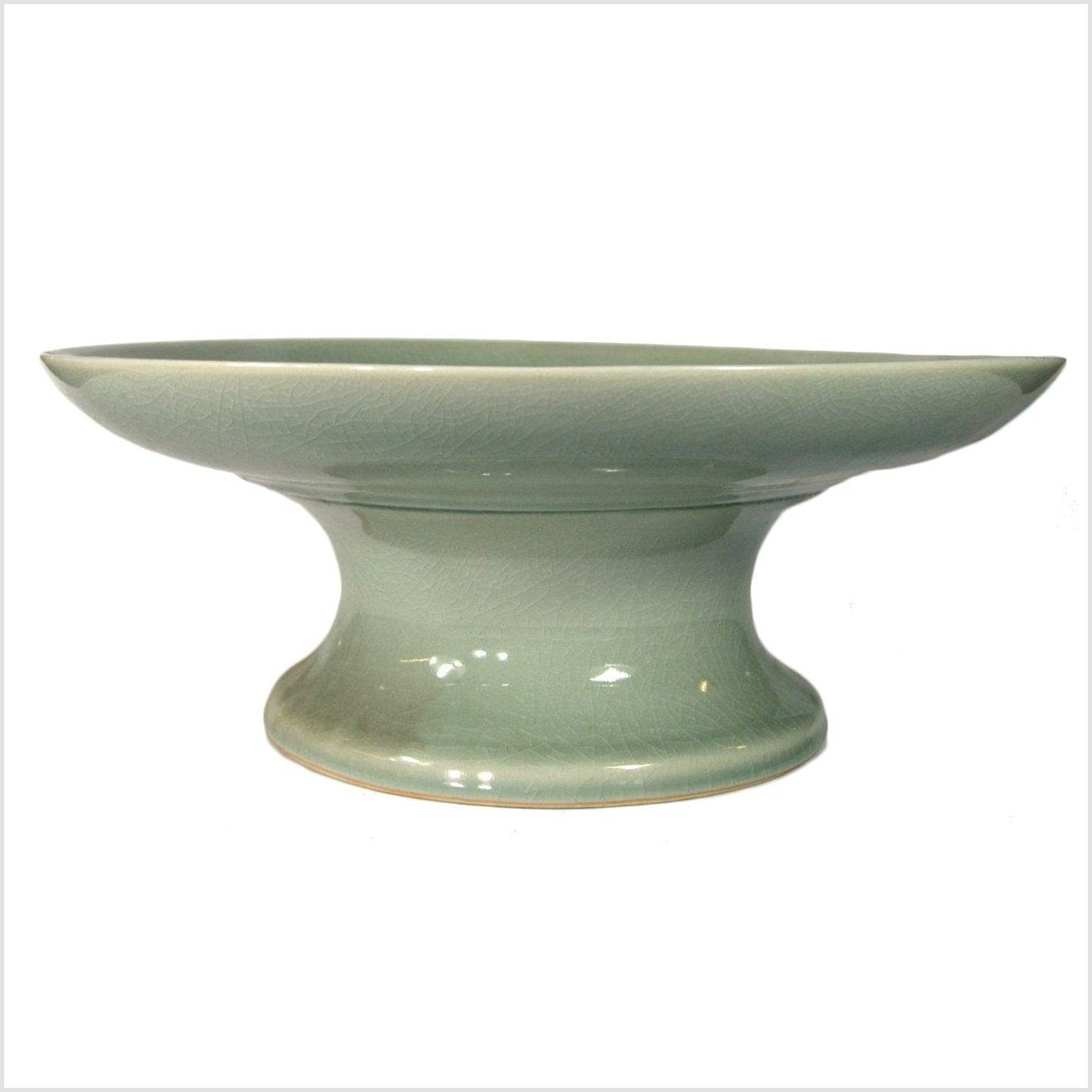 Chinese Green Celadon Cake Stand-2. Asian & Chinese Furniture, Art, Antiques, Vintage Home Décor for sale at FEA Home