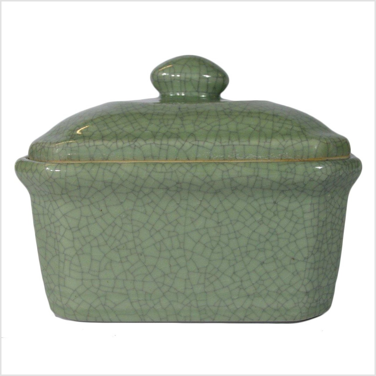 Chinese Green Celadon Container-1. Asian & Chinese Furniture, Art, Antiques, Vintage Home Décor for sale at FEA Home
