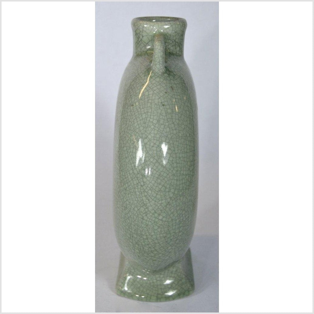 Chinese Green Celadon Flask-6. Asian &amp; Chinese Furniture, Art, Antiques, Vintage Home Décor for sale at FEA Home