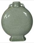 Chinese Green Celadon Flask-1. Asian & Chinese Furniture, Art, Antiques, Vintage Home Décor for sale at FEA Home