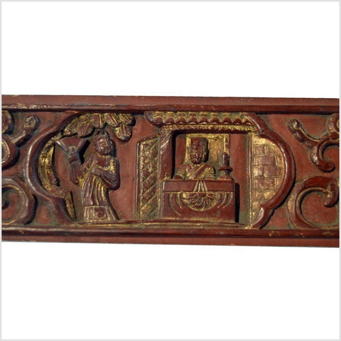 Chinese Hand Carved Wood Plaque 