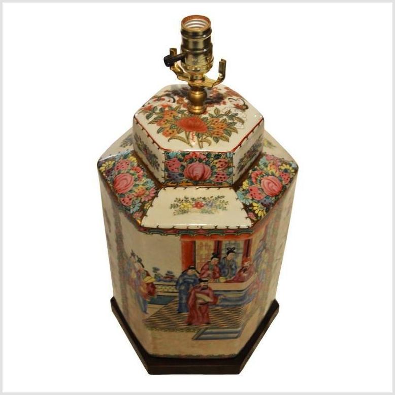 Chinese Hand Painted Lamp-2. Asian & Chinese Furniture, Art, Antiques, Vintage Home Décor for sale at FEA Home