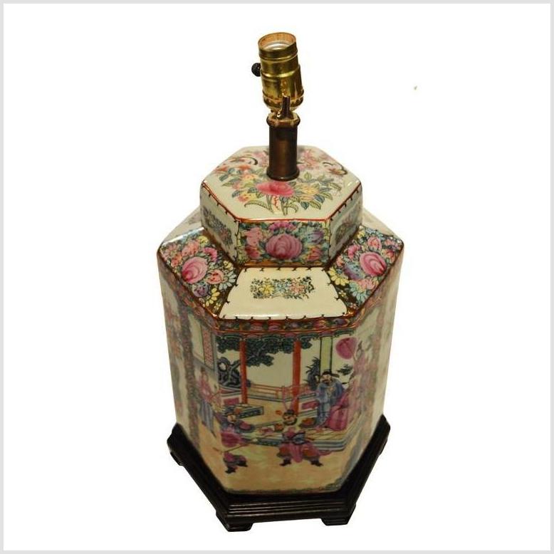 Chinese Hand Painted Lamp-2. Asian & Chinese Furniture, Art, Antiques, Vintage Home Décor for sale at FEA Home