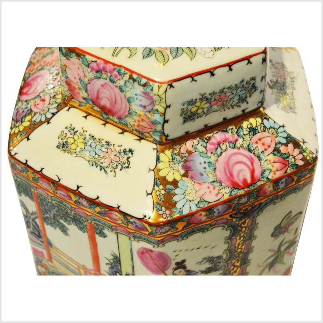 Chinese Hand Painted Lamp-4. Asian &amp; Chinese Furniture, Art, Antiques, Vintage Home Décor for sale at FEA Home