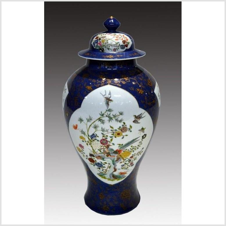Vintage Hand-Painted Ginger Jar-1. Asian & Chinese Furniture, Art, Antiques, Vintage Home Décor for sale at FEA Home