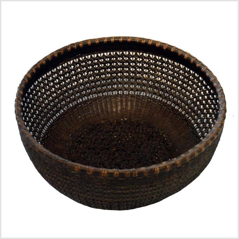 Chinese Lacquered Bamboo Basket-2. Asian & Chinese Furniture, Art, Antiques, Vintage Home Décor for sale at FEA Home