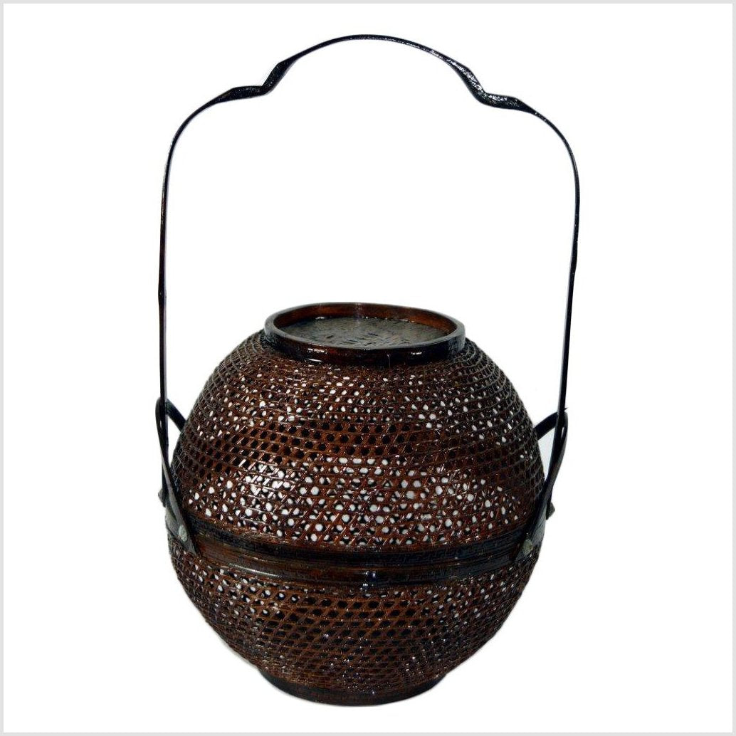 Chinese Lacquered Basket-1. Asian & Chinese Furniture, Art, Antiques, Vintage Home Décor for sale at FEA Home