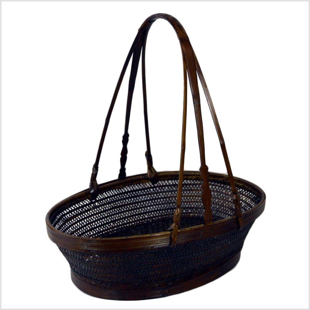 Chinese Lacquered Basket-2. Asian & Chinese Furniture, Art, Antiques, Vintage Home Décor for sale at FEA Home