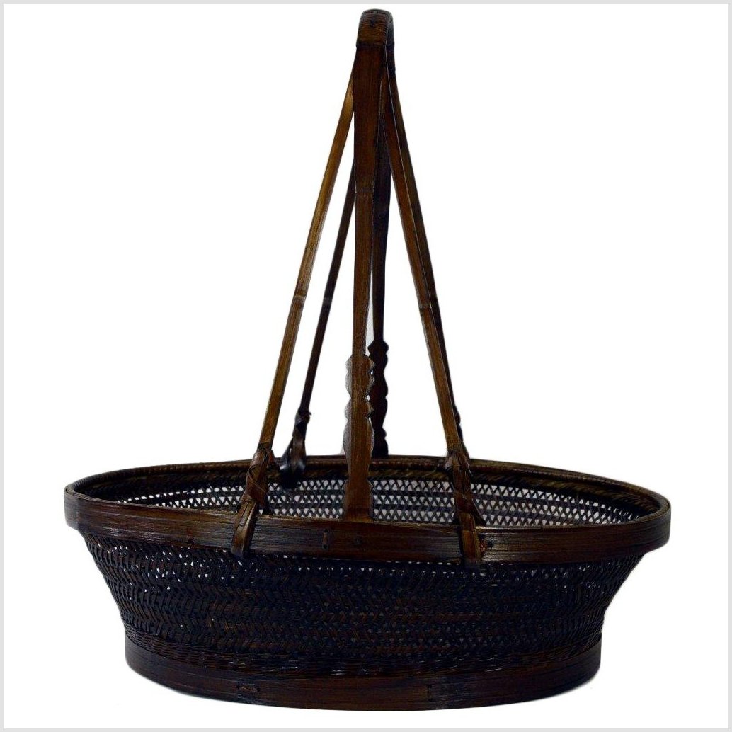 Chinese Lacquered Basket-1. Asian & Chinese Furniture, Art, Antiques, Vintage Home Décor for sale at FEA Home