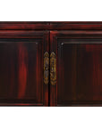 Chinese Late Qing Dynasty 1900s Side Cabinet with Reddish Black Lacquer-10. Asian & Chinese Furniture, Art, Antiques, Vintage Home Décor for sale at FEA Home