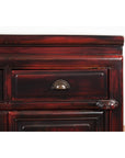 Chinese Late Qing Dynasty 1900s Side Cabinet with Reddish Black Lacquer-9. Asian & Chinese Furniture, Art, Antiques, Vintage Home Décor for sale at FEA Home