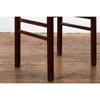 Chinese Late Qing Dynasty Elm Scholar's Table with Custom Lacquer Finish