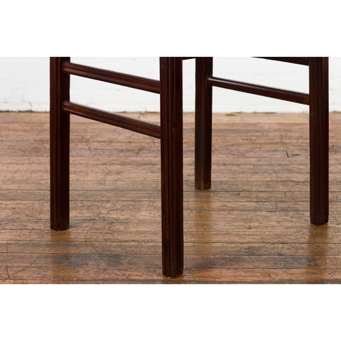 Chinese Late Qing Dynasty Elm Scholar's Table with Custom Lacquer Finish-13. Asian & Chinese Furniture, Art, Antiques, Vintage Home Décor for sale at FEA Home