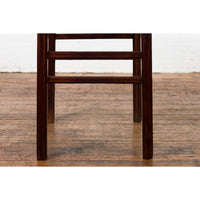 Chinese Late Qing Dynasty Elm Scholar's Table with Custom Lacquer Finish