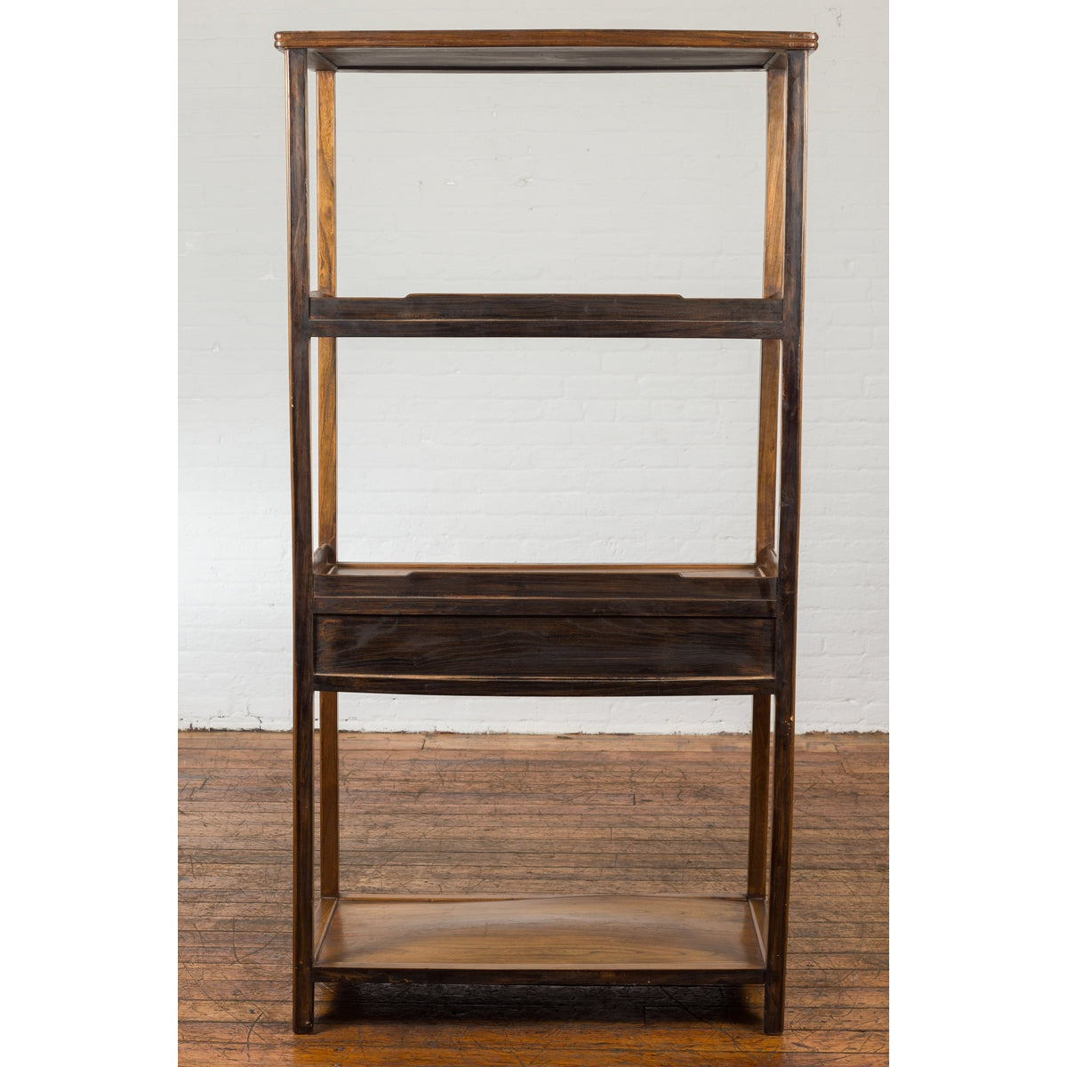 Chinese Late Qing Dynasty Period Bookshelf with Classic Design and Drawers-13. Asian &amp; Chinese Furniture, Art, Antiques, Vintage Home Décor for sale at FEA Home