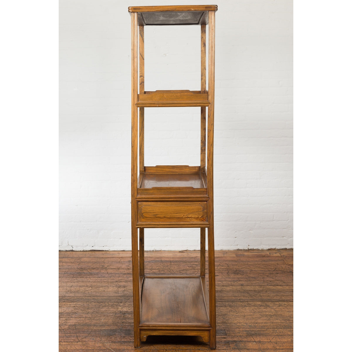 Chinese Late Qing Dynasty Period Bookshelf with Classic Design and Drawers-14. Asian &amp; Chinese Furniture, Art, Antiques, Vintage Home Décor for sale at FEA Home