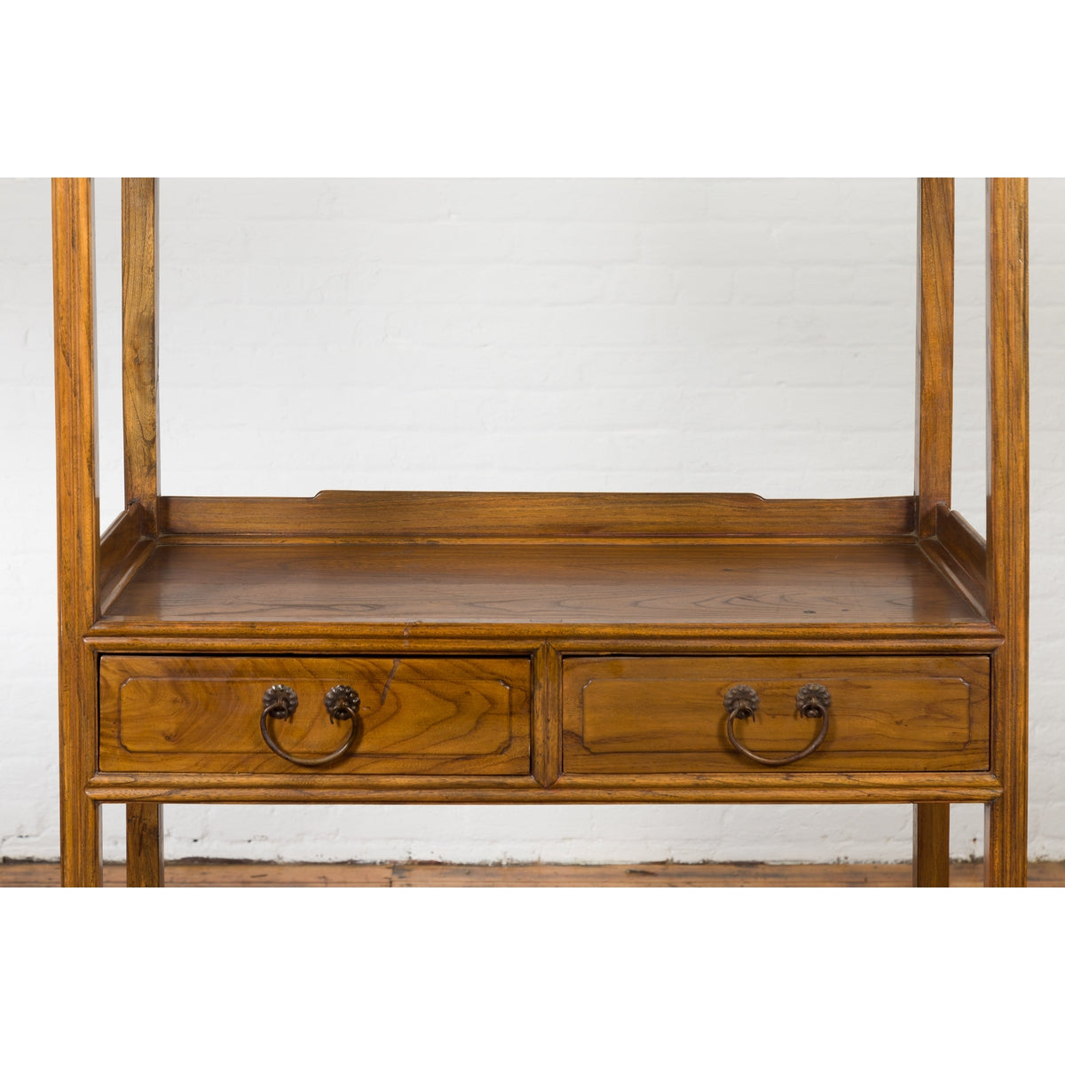 Chinese Late Qing Dynasty Period Bookshelf with Classic Design and Drawers-19. Asian &amp; Chinese Furniture, Art, Antiques, Vintage Home Décor for sale at FEA Home