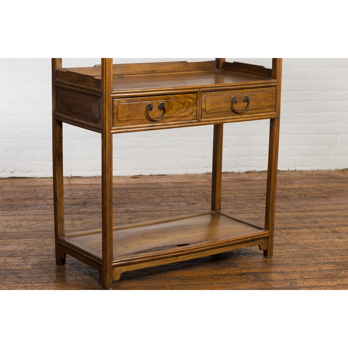 Chinese Late Qing Dynasty Period Bookshelf with Classic Design and Drawers-5. Asian &amp; Chinese Furniture, Art, Antiques, Vintage Home Décor for sale at FEA Home