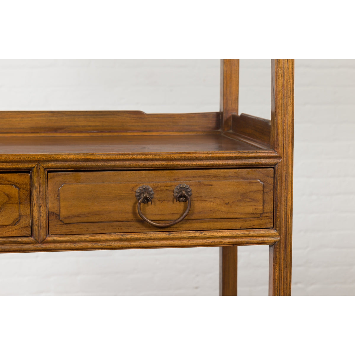 Chinese Late Qing Dynasty Period Bookshelf with Classic Design and Drawers-8. Asian &amp; Chinese Furniture, Art, Antiques, Vintage Home Décor for sale at FEA Home