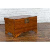 This-is-a-picture-of-a-Chinese Late Qing Dynasty Pine Chest with Brass Hardware and Bracket Feet-image-position-12-style-YN1553-Shop-for-Vintage-and-Antique-Asian-and-Chinese-Furniture-for-sale-at-FEA Home-NYC