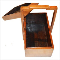 Chinese Lidded Wood Box