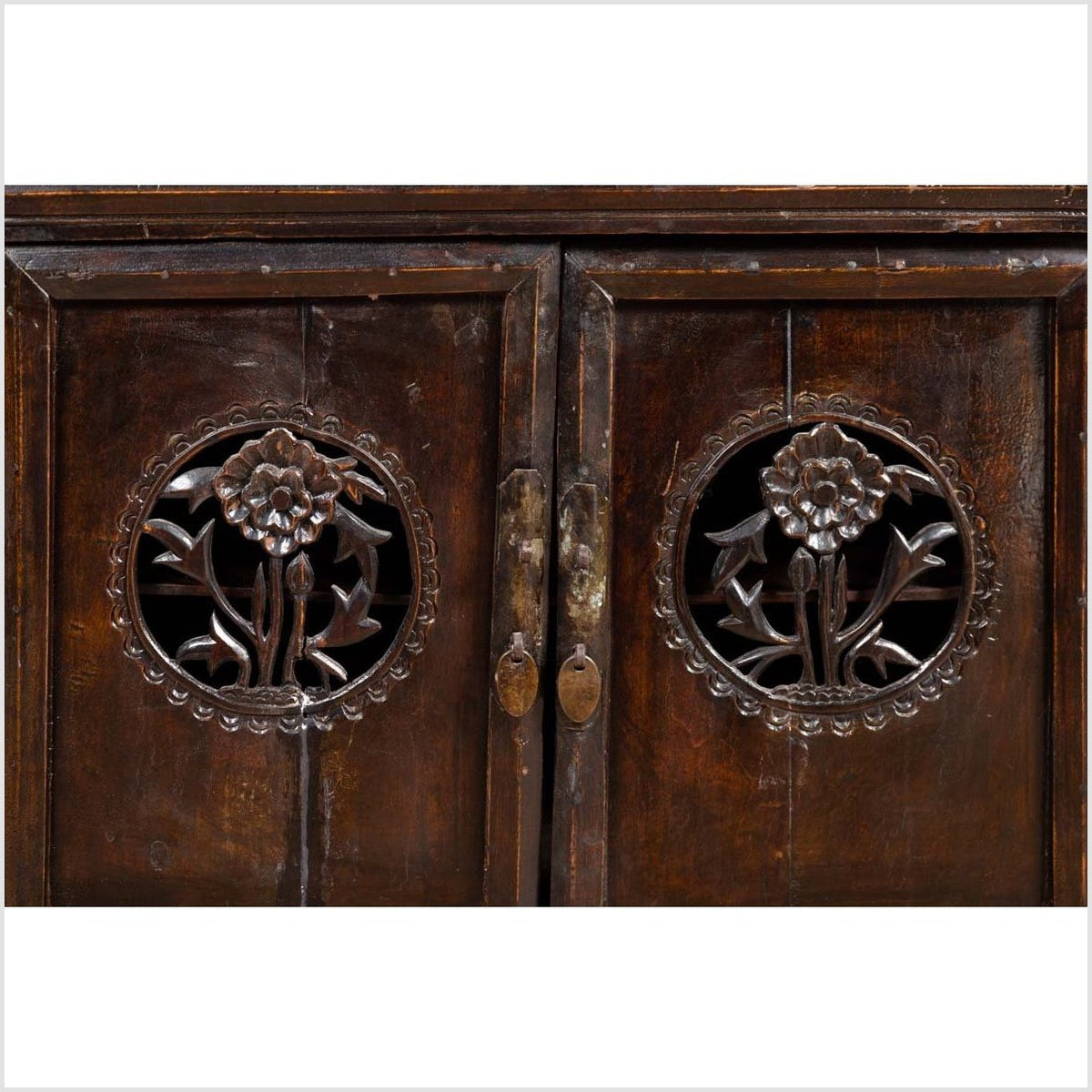 Chinese Ming Dynasty Style Butterfly Cabinet with Carved Spandrels and Doors-10. Asian &amp; Chinese Furniture, Art, Antiques, Vintage Home Décor for sale at FEA Home