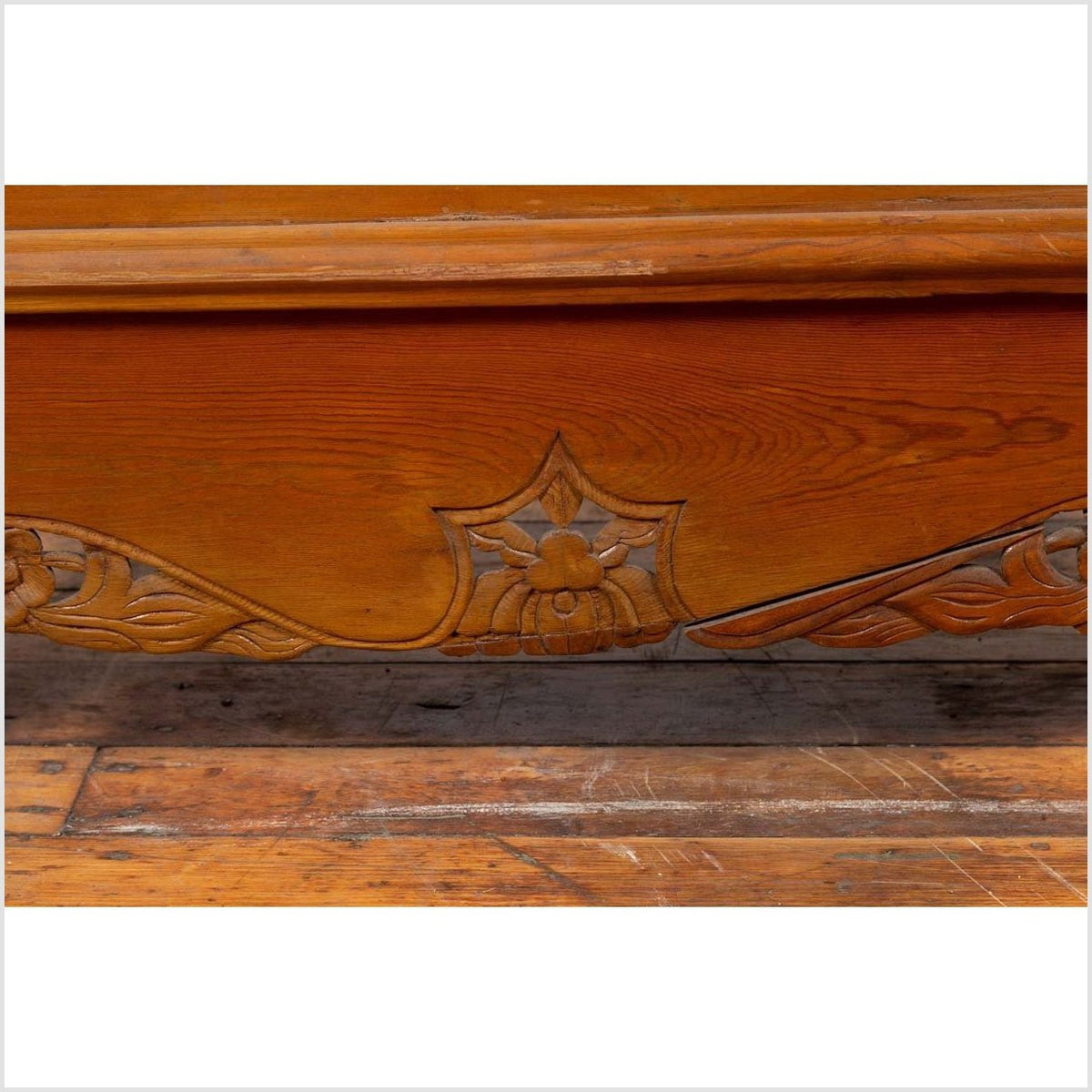 Chinese Ming Style Elm Wardrobe with Two Doors, Hidden Drawers and Carved Skirt-10. Asian &amp; Chinese Furniture, Art, Antiques, Vintage Home Décor for sale at FEA Home