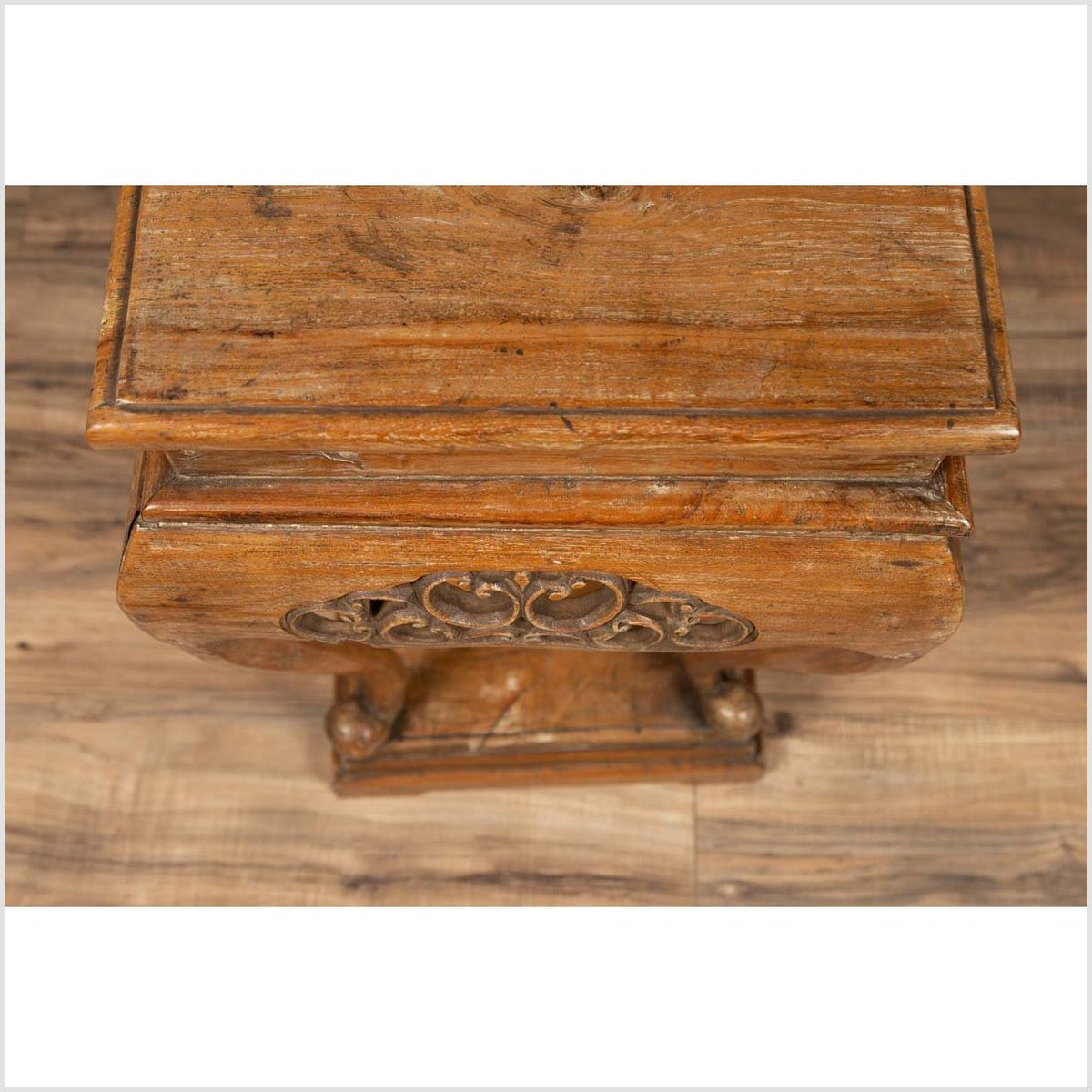 Chinese Ming Style Wooden Incense Stand with Cabriole Legs and Carved Apron-14. Asian &amp; Chinese Furniture, Art, Antiques, Vintage Home Décor for sale at FEA Home