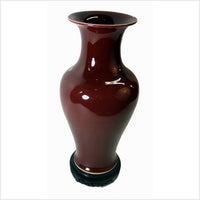Chinese Ox Blood Ginger Vase