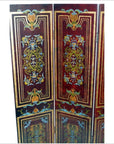 Vintage Double Sided 4-panel Divider/ Privacy Screen-5. Asian & Chinese Furniture, Art, Antiques, Vintage Home Décor for sale at FEA Home