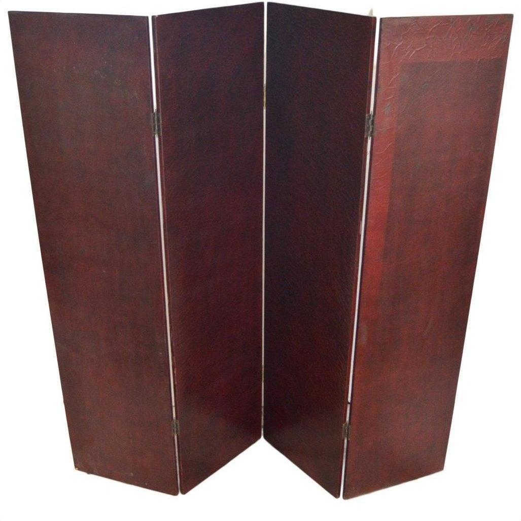 Vintage Double Sided 4-panel Divider/ Privacy Screen-7. Asian &amp; Chinese Furniture, Art, Antiques, Vintage Home Décor for sale at FEA Home