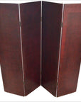 Vintage Double Sided 4-panel Divider/ Privacy Screen-7. Asian & Chinese Furniture, Art, Antiques, Vintage Home Décor for sale at FEA Home