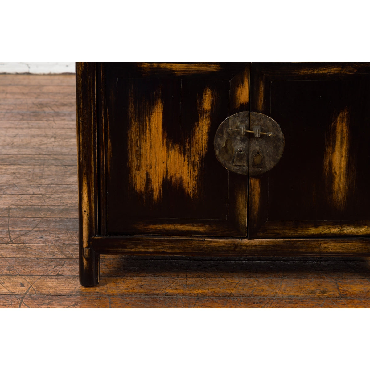 Chinese Qing Dynasty 19th Century Side Cabinet with Black and Brown Lacquer-20. Asian &amp; Chinese Furniture, Art, Antiques, Vintage Home Décor for sale at FEA Home