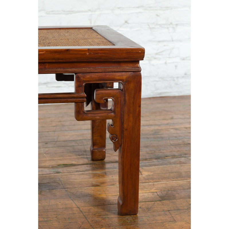 Chinese Qing Dynasty 19th Century Stool or Drinks Table with Woven Rattan Top-10. Asian & Chinese Furniture, Art, Antiques, Vintage Home Décor for sale at FEA Home