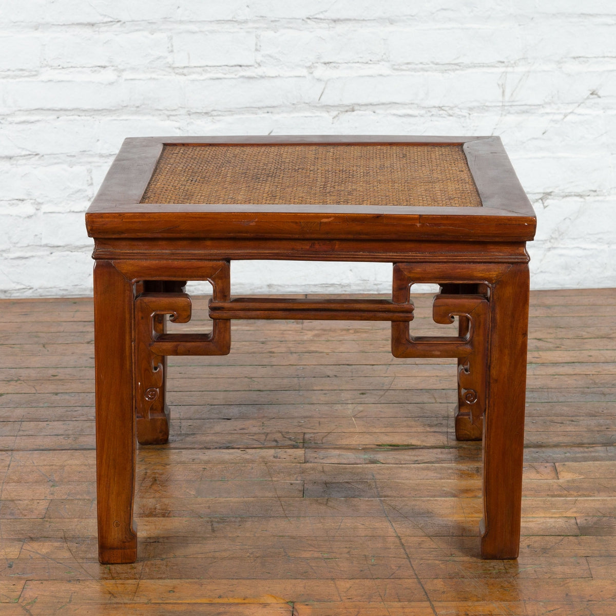 Chinese Qing Dynasty 19th Century Stool or Drinks Table with Woven Rattan Top-4. Asian &amp; Chinese Furniture, Art, Antiques, Vintage Home Décor for sale at FEA Home