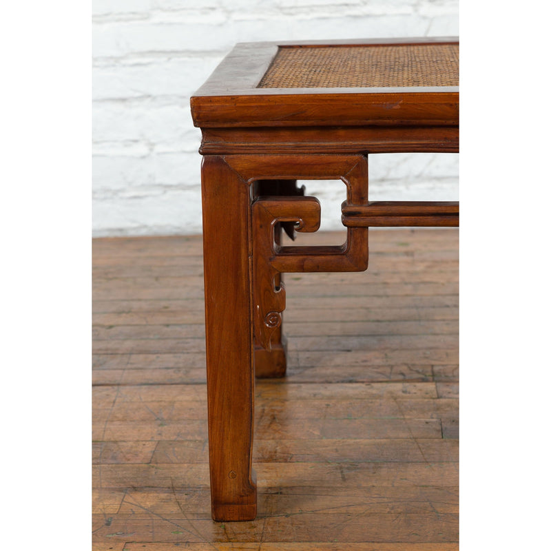 Chinese Qing Dynasty 19th Century Stool or Drinks Table with Woven Rattan Top-9. Asian & Chinese Furniture, Art, Antiques, Vintage Home Décor for sale at FEA Home