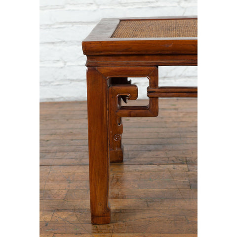 Chinese Qing Dynasty 19th Century Stool or Drinks Table with Woven Rattan Top-9. Asian & Chinese Furniture, Art, Antiques, Vintage Home Décor for sale at FEA Home