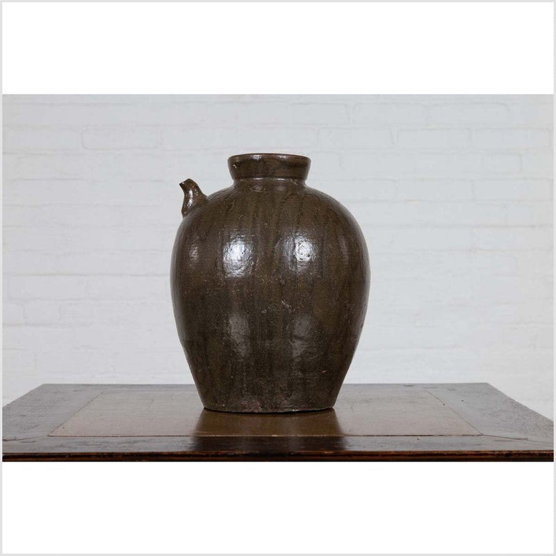 Chinese Qing Dynasty Glazed Water Jug with Petite Spout from the 19th Century-YN6269-6. Asian & Chinese Furniture, Art, Antiques, Vintage Home Décor for sale at FEA Home