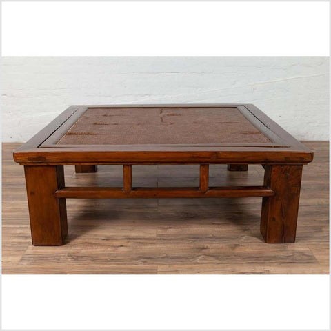 Chinese Qing Dynasty Style Elm Coffee Table with Reversible Top and Strut Motifs-YN6099-16. Asian & Chinese Furniture, Art, Antiques, Vintage Home Décor for sale at FEA Home