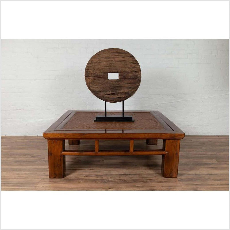 Chinese Qing Dynasty Style Elm Coffee Table with Reversible Top and Strut Motifs-YN6099-3. Asian & Chinese Furniture, Art, Antiques, Vintage Home Décor for sale at FEA Home