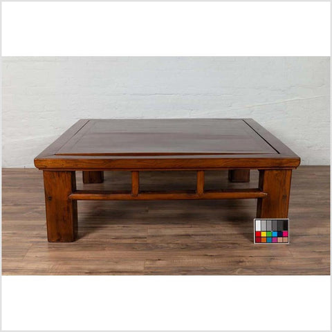 Chinese Qing Dynasty Style Elm Coffee Table with Reversible Top and Strut Motifs-YN6099-4. Asian & Chinese Furniture, Art, Antiques, Vintage Home Décor for sale at FEA Home
